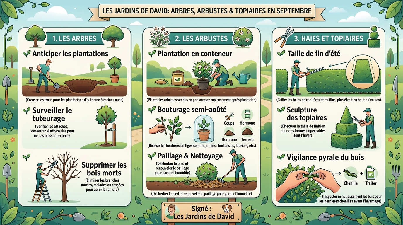 Les arbres et arbustes en septembre